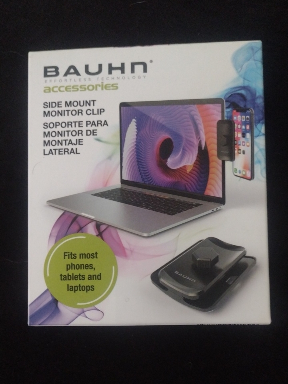Bauhn Side Mount Monitor Clip - Black